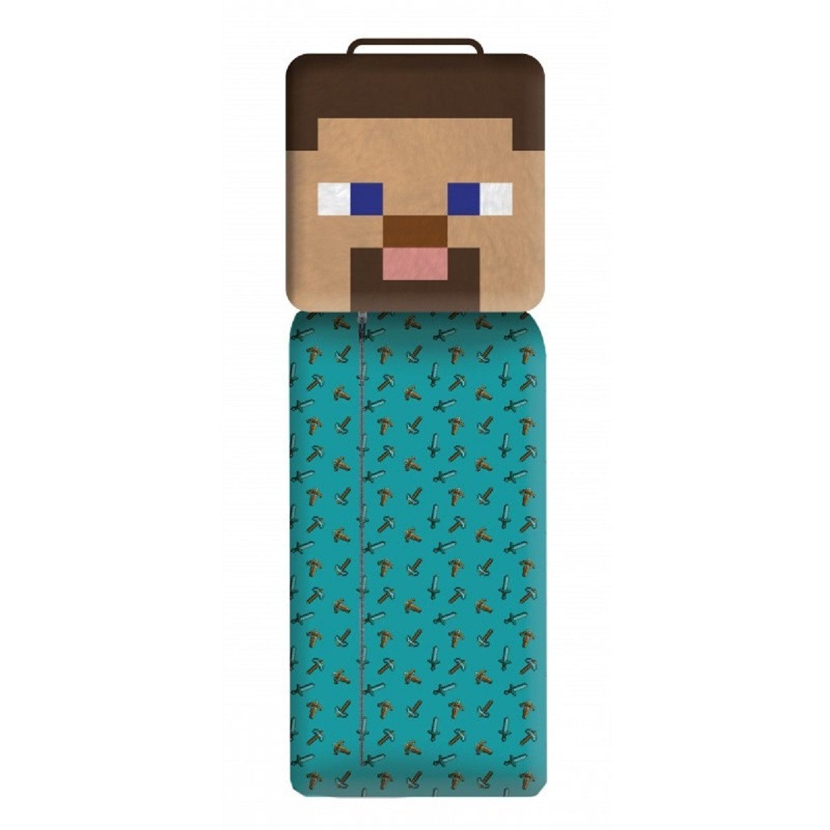 Minecraft Kinderschlafsack Kinder Schlafsack 130 × 60 cm mit Reißverschluss (1 tlg)