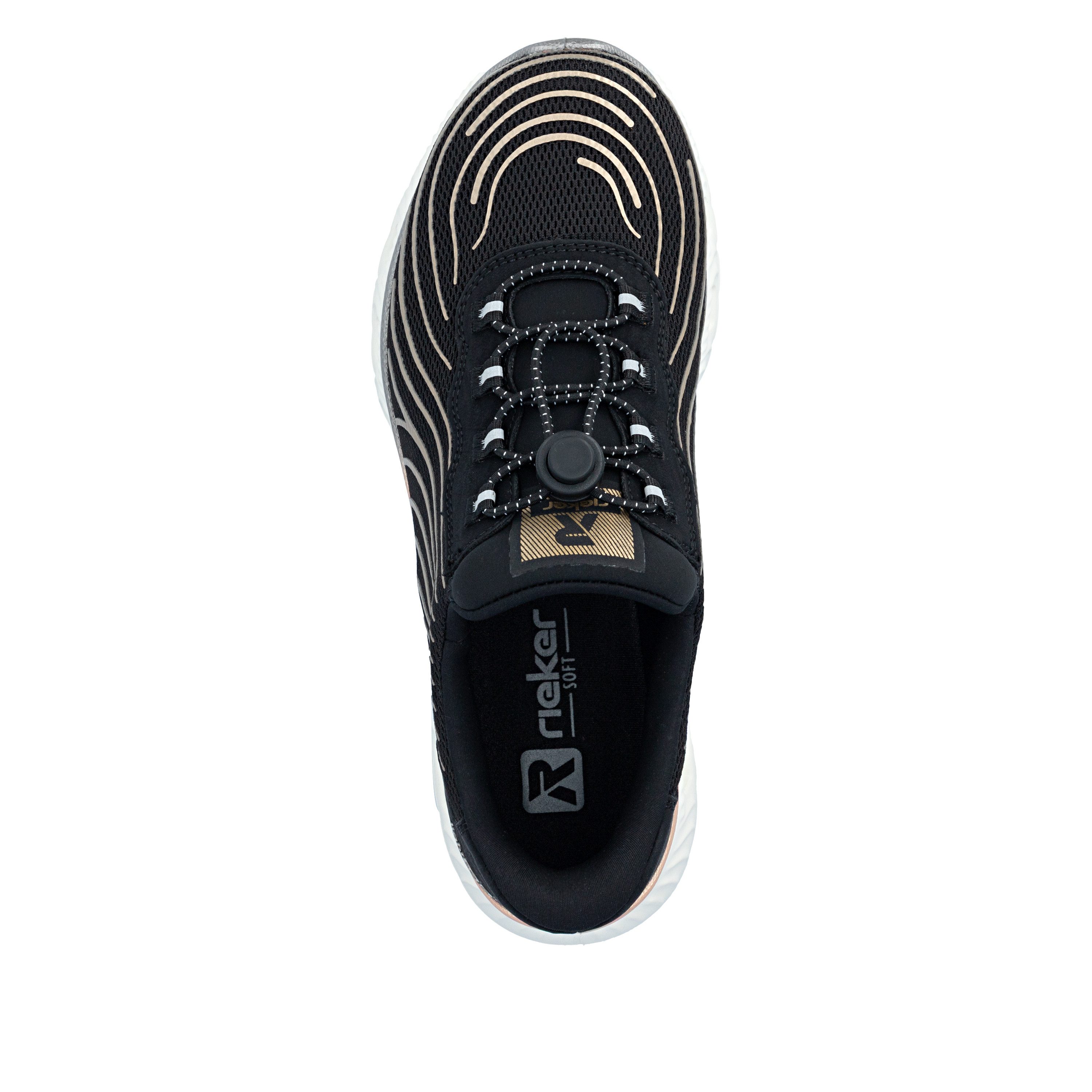 Rieker Ready2GO Plateausneaker Sport-Sneaker, Freizeitschuh, Halbschuh mit Schnellverschluss
