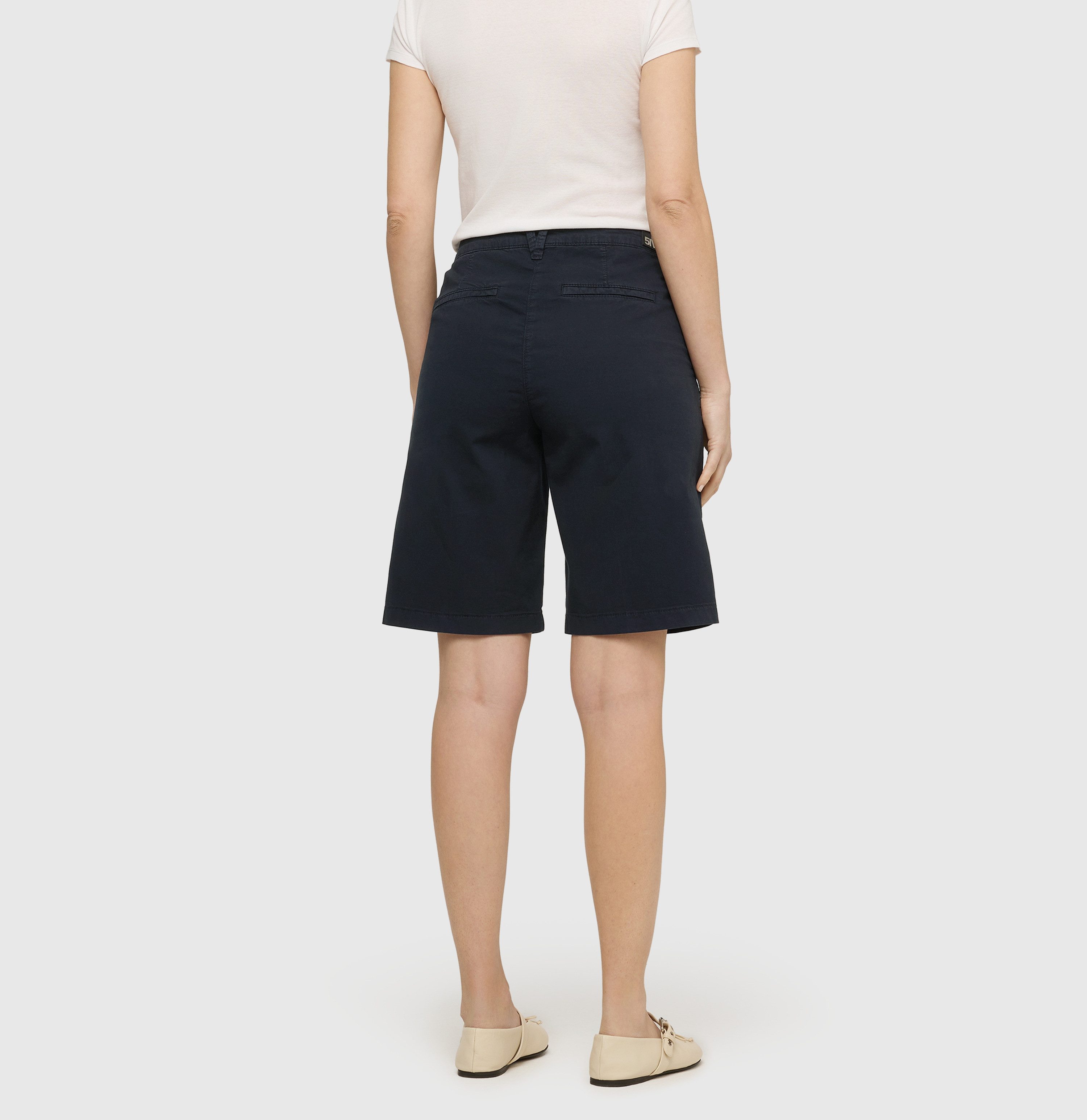 MAC Bermudas CHINO Bermuda weites Bein, mit Deko-Tuch