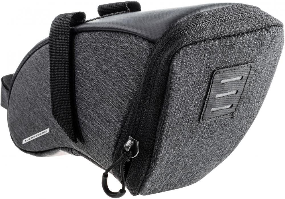 LONGUS Fahrradtasche Longus Satteltasche Granit L 1,5 l L - wasserdichte Rahmentasche mit m