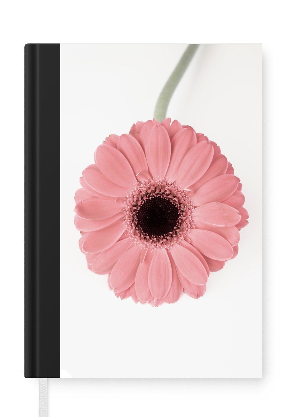 MuchoWow Notizbuch Blume - Rosa - Natur - Pflanze, Journal, Merkzettel, Tagebuch, Notizheft, A5, 98 Seiten, Haushaltsbuch