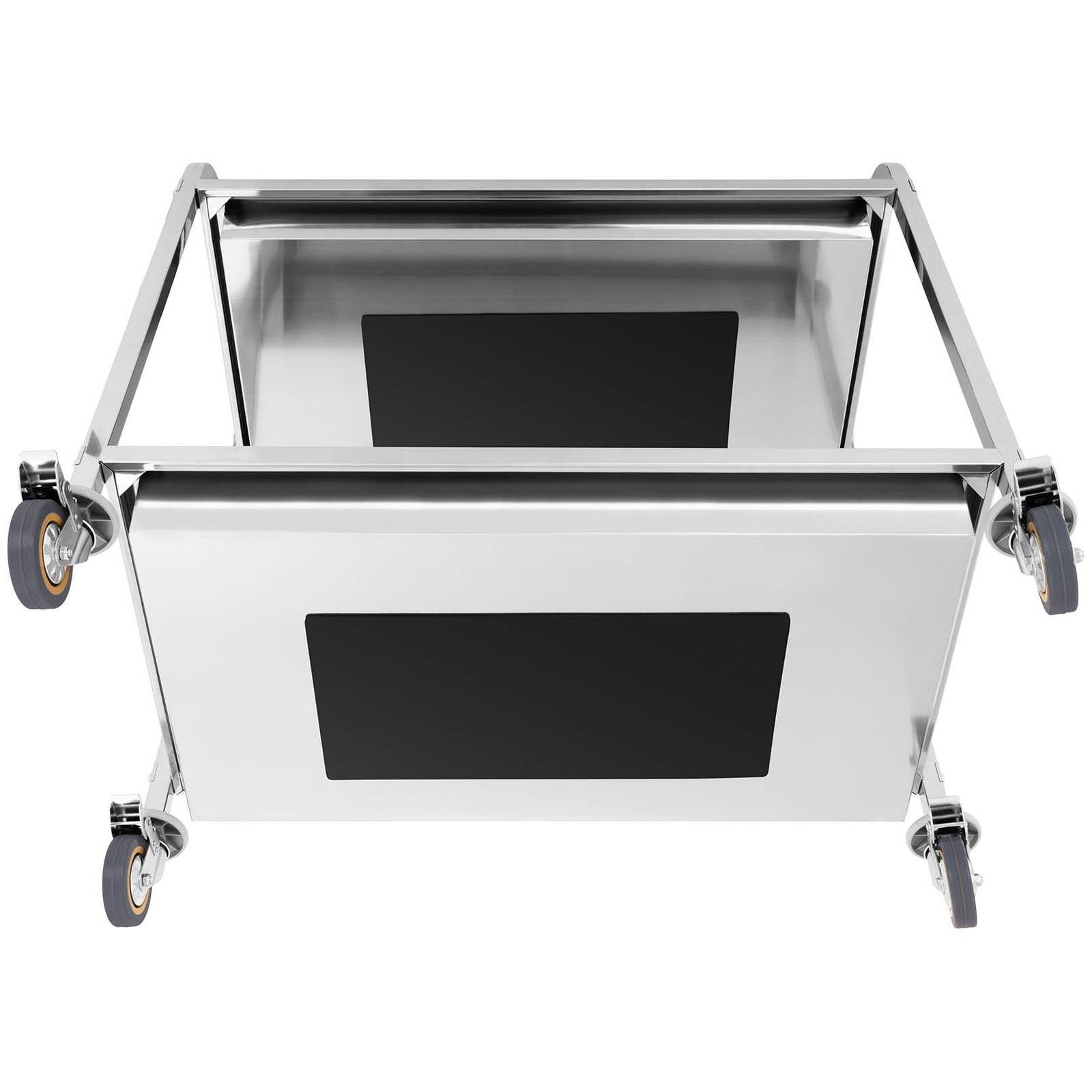 Royal Catering Servierwagen 2 Mulden Edelstahl Transportwagen Küchenwagen G günstig online kaufen