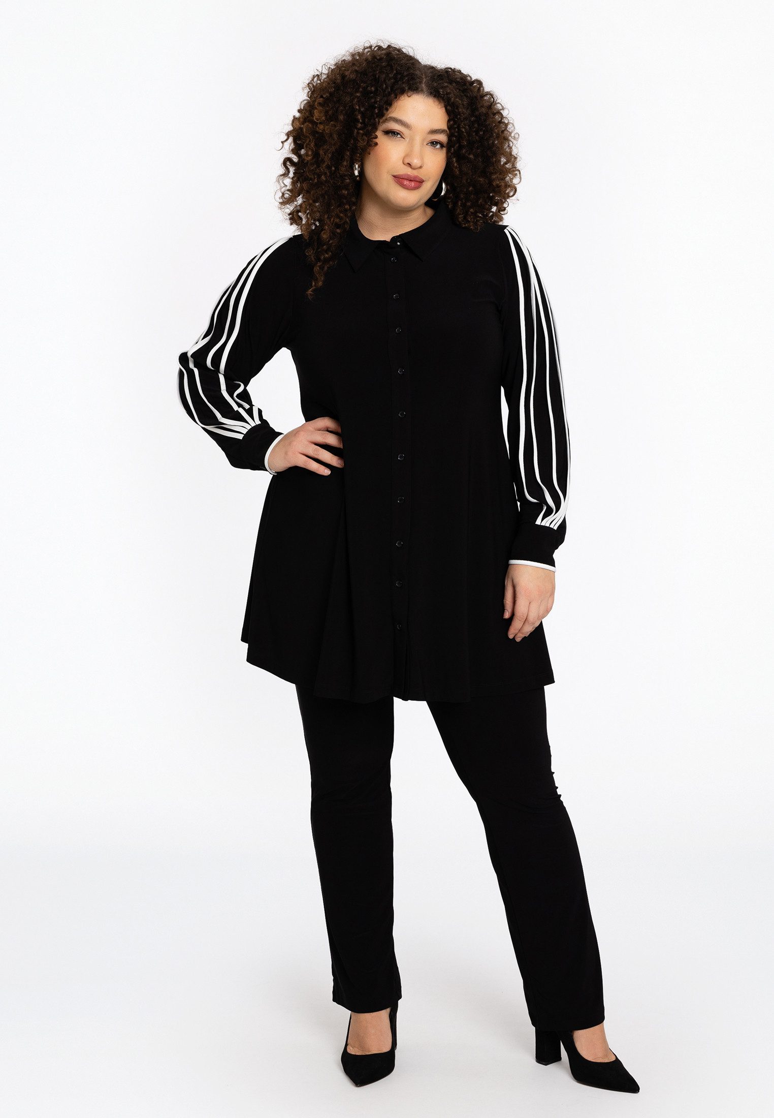 YOEK Blusentop Damen Bluse mit Langarm günstig online kaufen