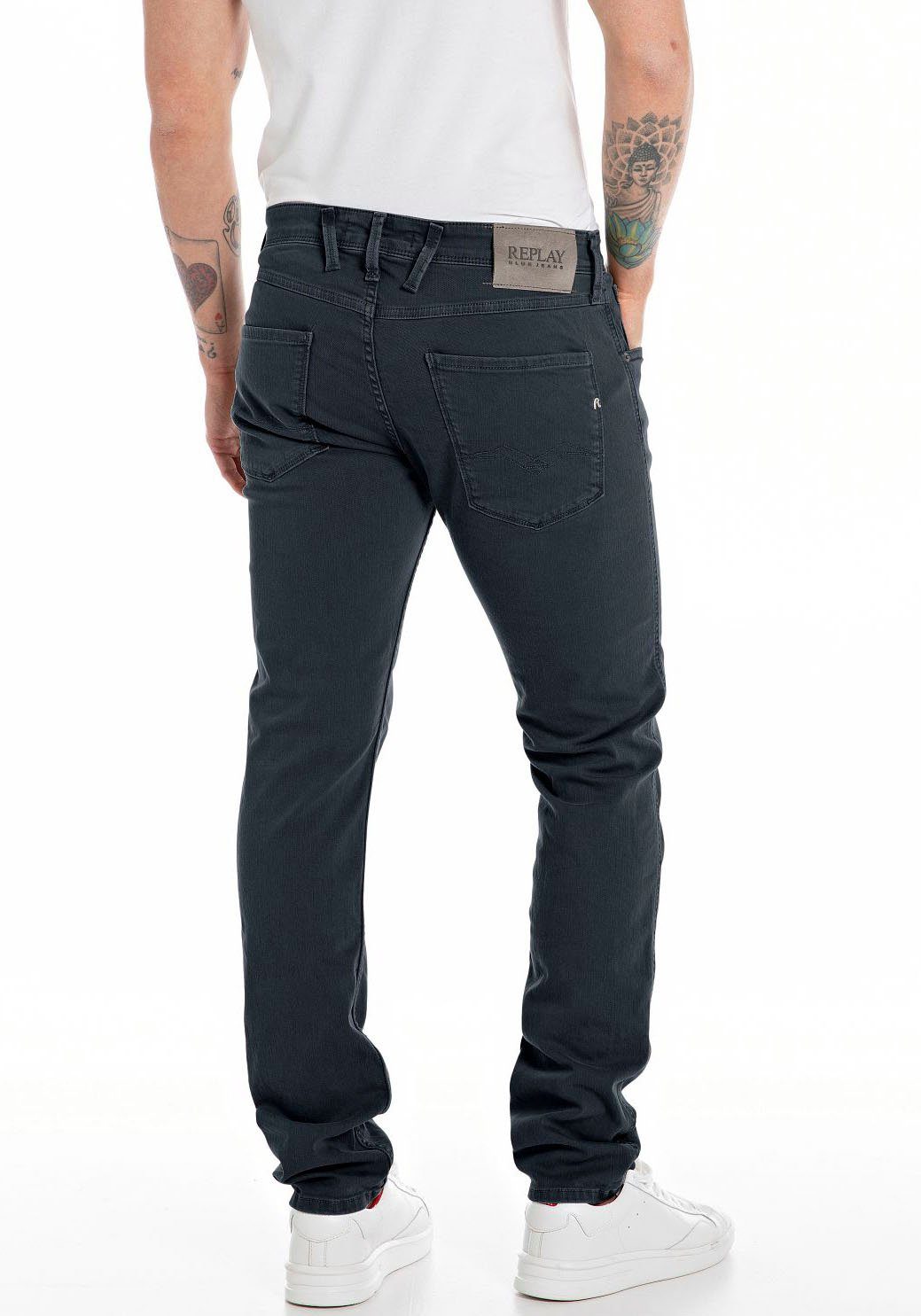 Replay Slim-fit-Jeans ANBASS HYPERFLEX BIO günstig online kaufen