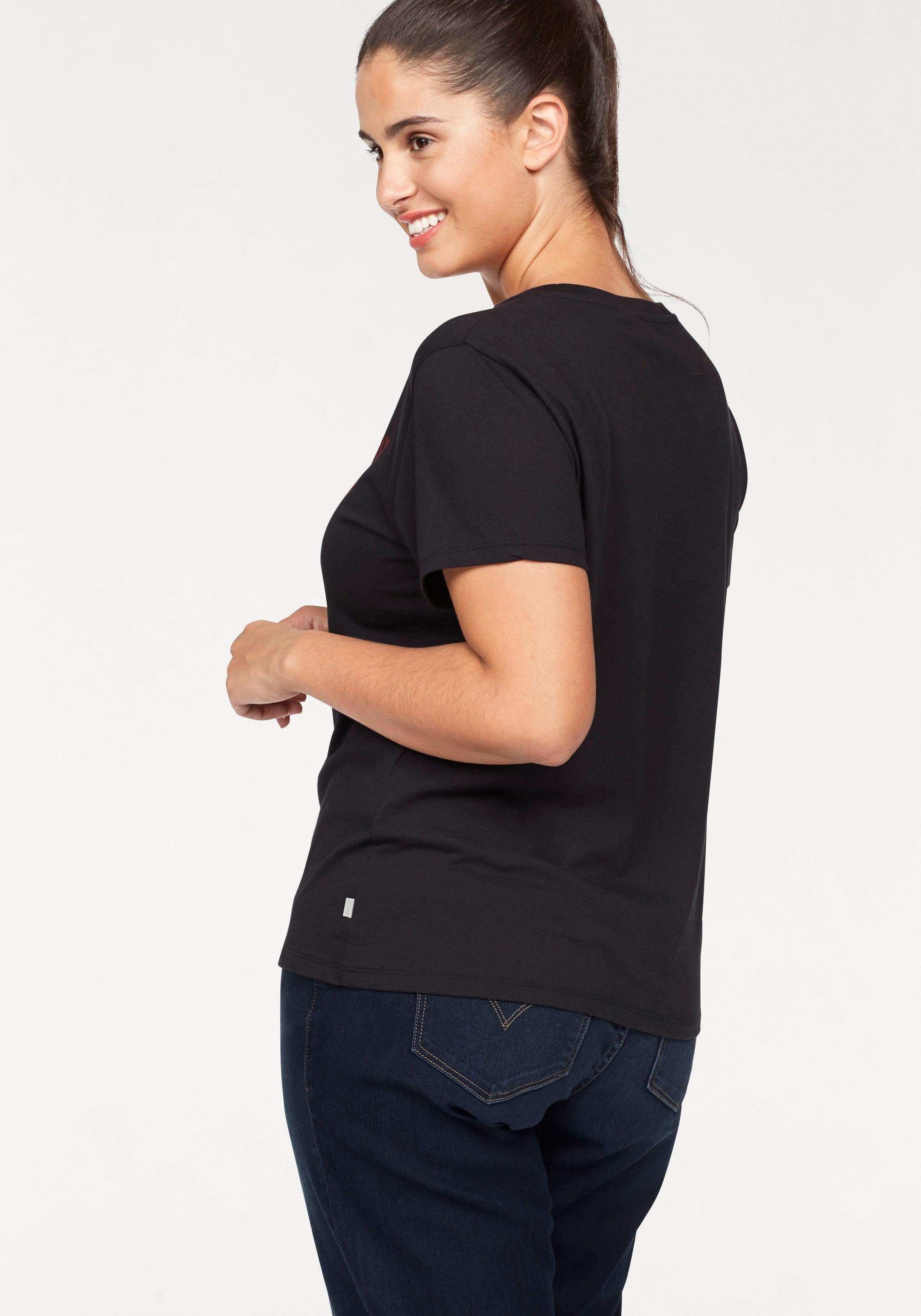 Levi's® Plus T-Shirt Perfect Tee mit Batwing-Logo jet black