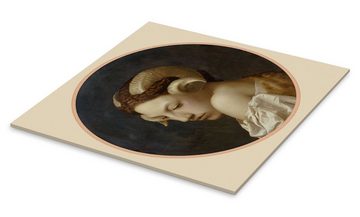 Posterlounge Acrylglasbild Jean-Léon Gérôme, Weiblicher Kopf gekrönt von Widderhörnern, Malerei