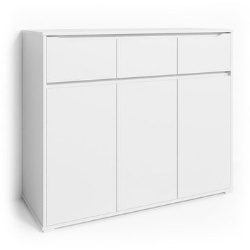 Vicco Kommode Sideboard Mehrzweckschrank RUBEN 120 cm Weiß