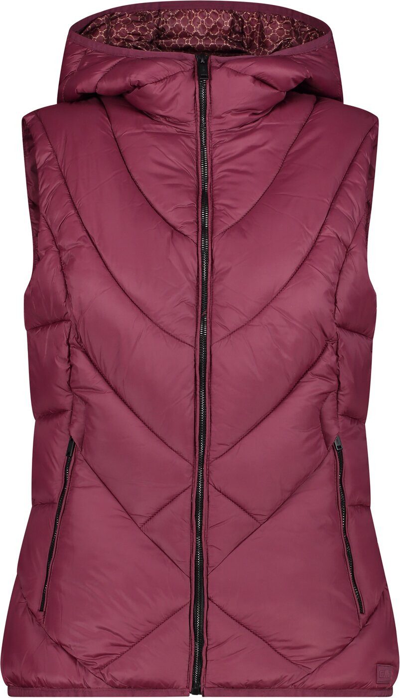 CMP Funktionsweste WOMAN VEST FIX HOOD RUBINO
