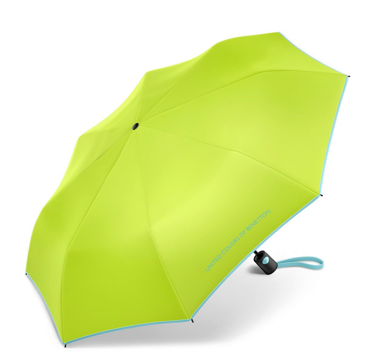 HAPPY RAIN Langregenschirm Benetton Mini AC Auf-Automatik love bird, Windproof