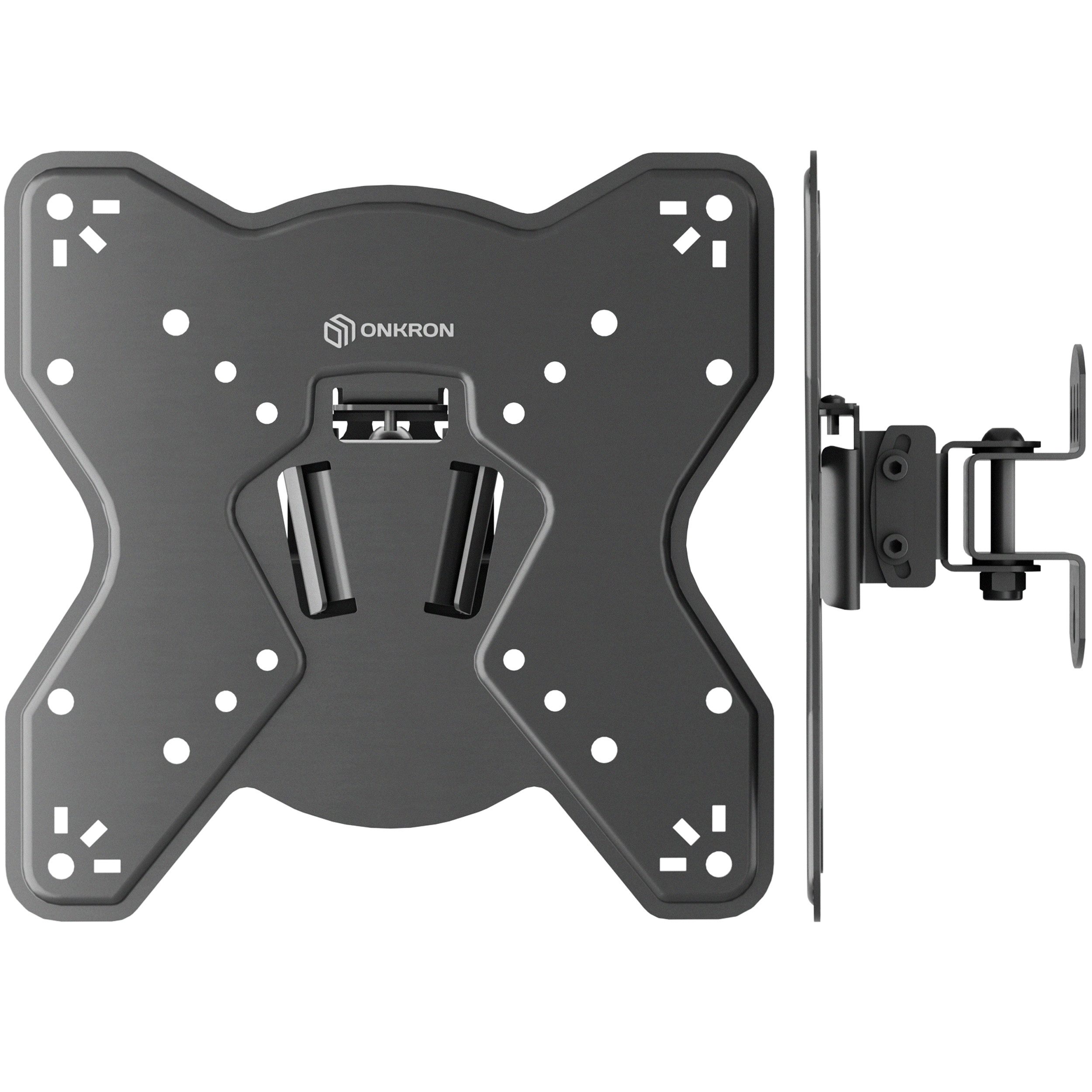 ONKRON TV-Wandhalterung 17-43 Zoll, bis 35 kg, VESA 75x75-200x200, NP23-B, (bis 43,00 Zoll, schwenkbar, neigbar, kompakt) – Bild 2 von 5