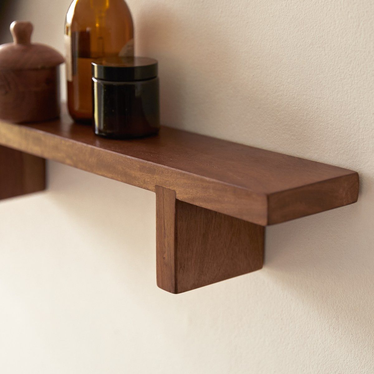 Tikamoon Wandregal Wandregal Regal horizontale Wandanbringung Palisanderholz Tikamoon