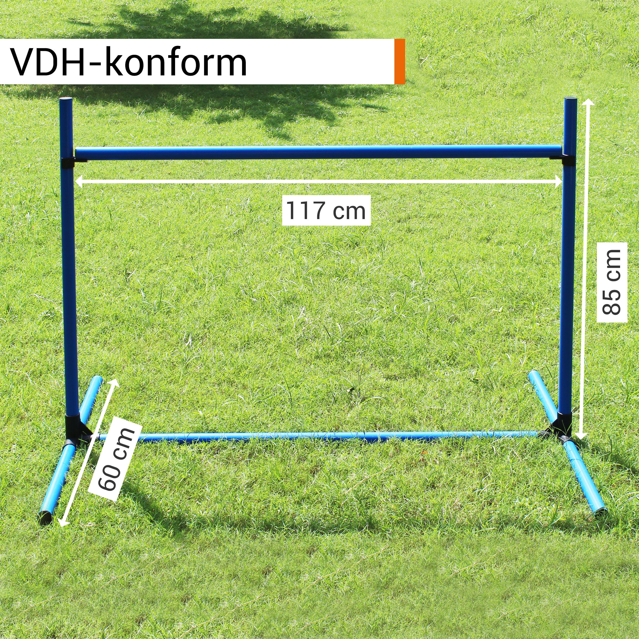 Superhund Agility-Hürde Offene Hürde für Obedience - Verstellbare Sprunghürde mit Höhen-Skala