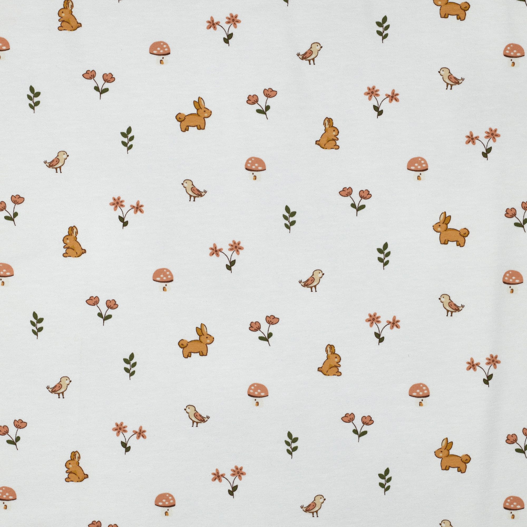 MAGAM-Stoffe Stoff "Hoppelhase", Kinder Jersey OEKO-TEX Meterware ab 50cm