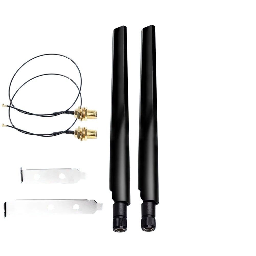 Antenne 2er-Set 6dBi für AX210 AX200 9260 M.2 WiFi RP-SMA DE. WLAN-Antenne