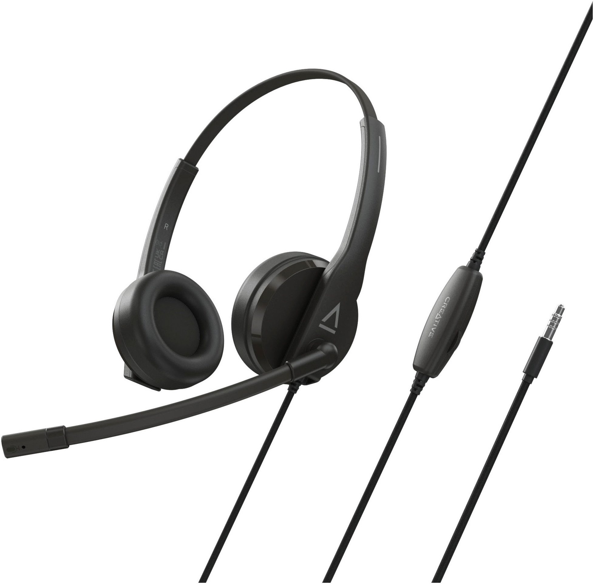 Creative HS-230 mit USB- und AUX-in-Konnektivität PC-Headset (Noise-cancelling Mic, Kabelfernbedienung)