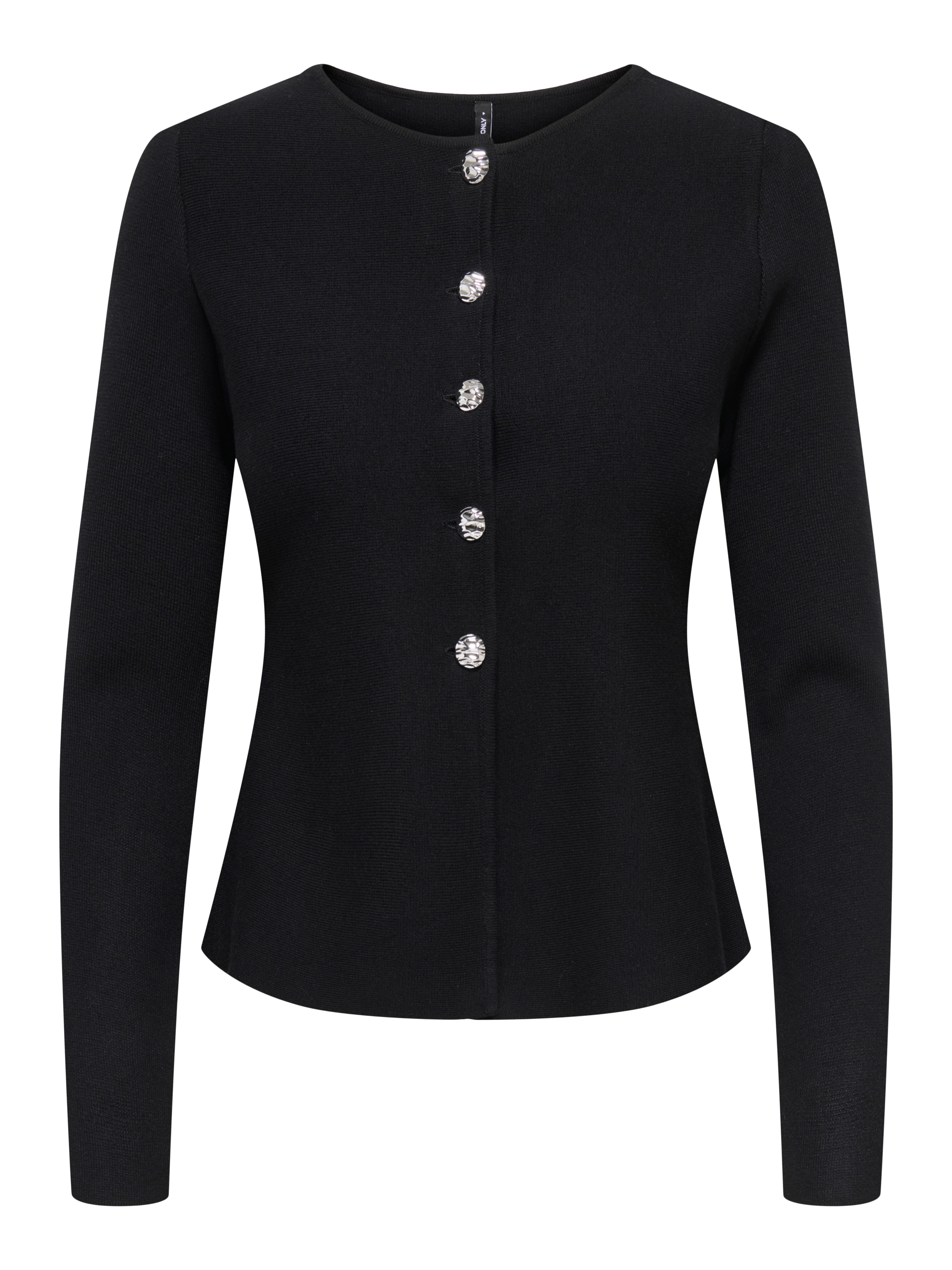 ONLY Strickjacke ONLMELLI LIFE LS ONECK BUT CARDI RP KNT