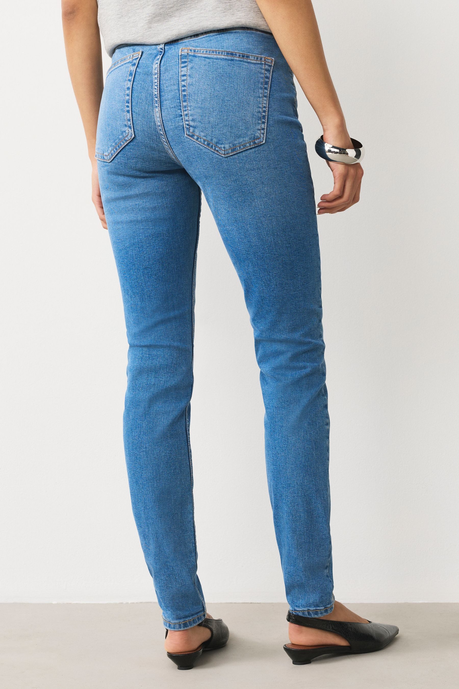Next Skinny-fit-Jeans Skinny Fit Jeans mit Stretch und hohem Bund (1-tlg)