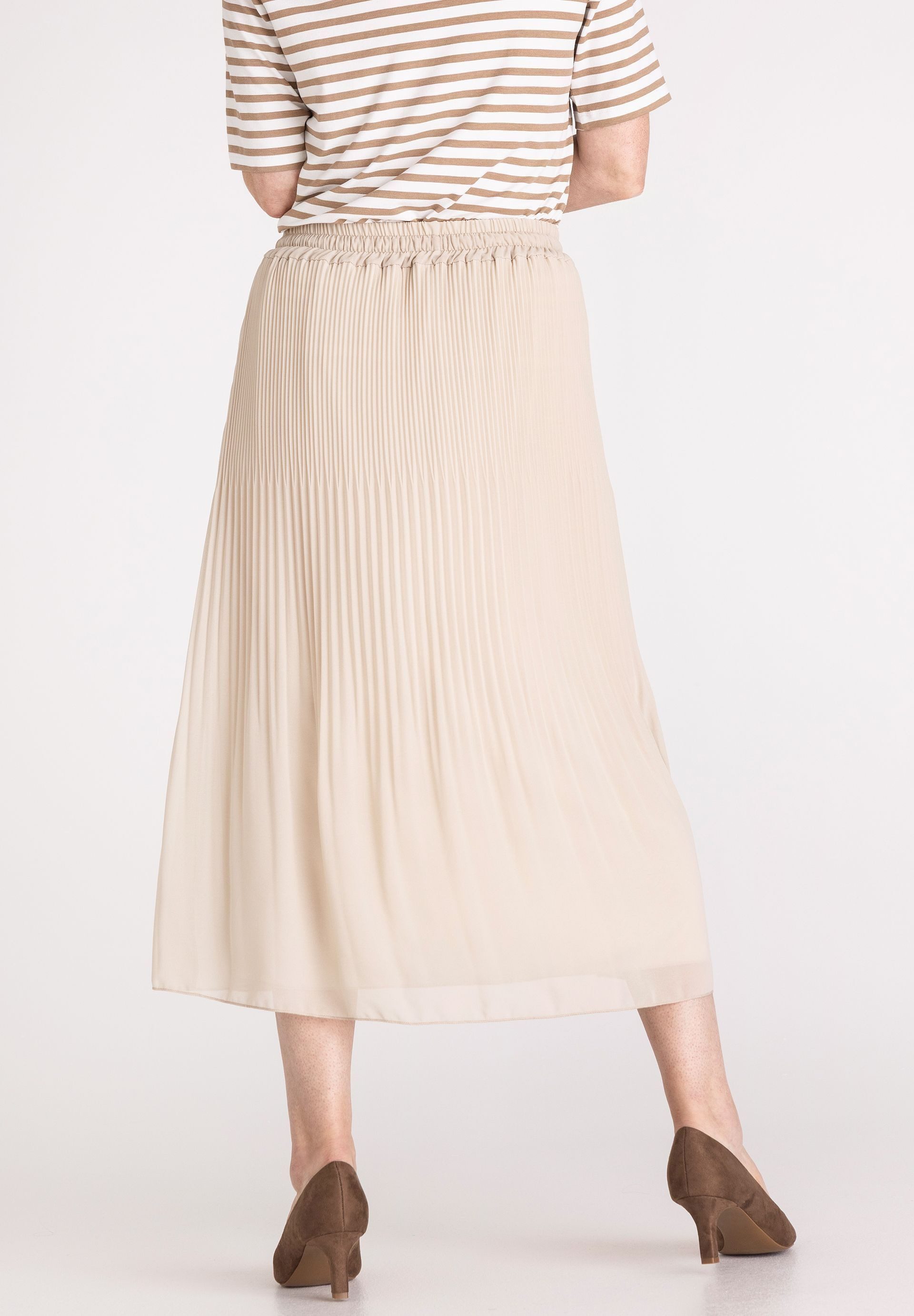 FRANK WALDER Midirock in Plisseeoptik