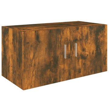 vidaXL Regal Wandschrank Räuchereiche 80x39x40 cm Holzwerkstoff, 1-tlg.