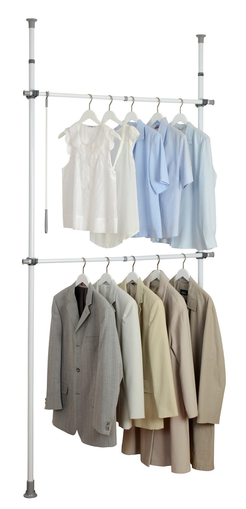 WENKO Teleskopregal Modell Herkules Basic, Kleiderstangen zum Klemmen ohne günstig online kaufen