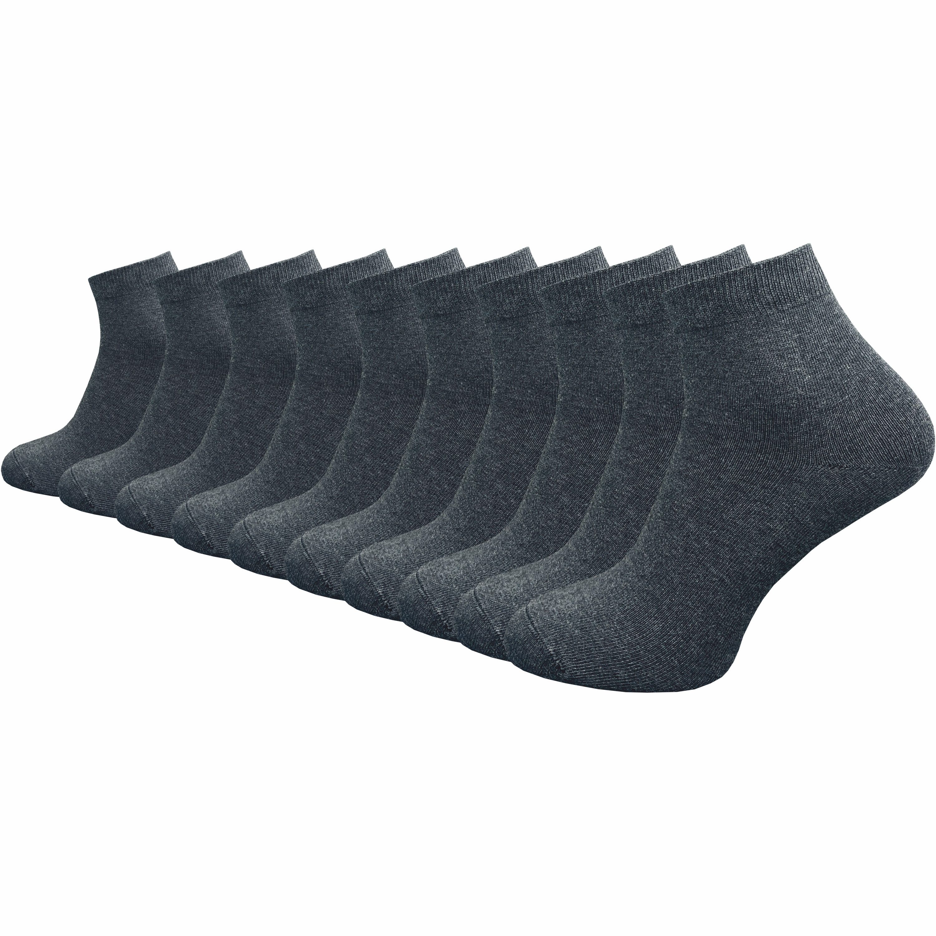 GAWILO Kurzsocken aus 100% reiner Baumwolle - Quartersocken für Herren (10-Paar) Schaft etwas länger als beim Sneaker - daher kein verrutschen