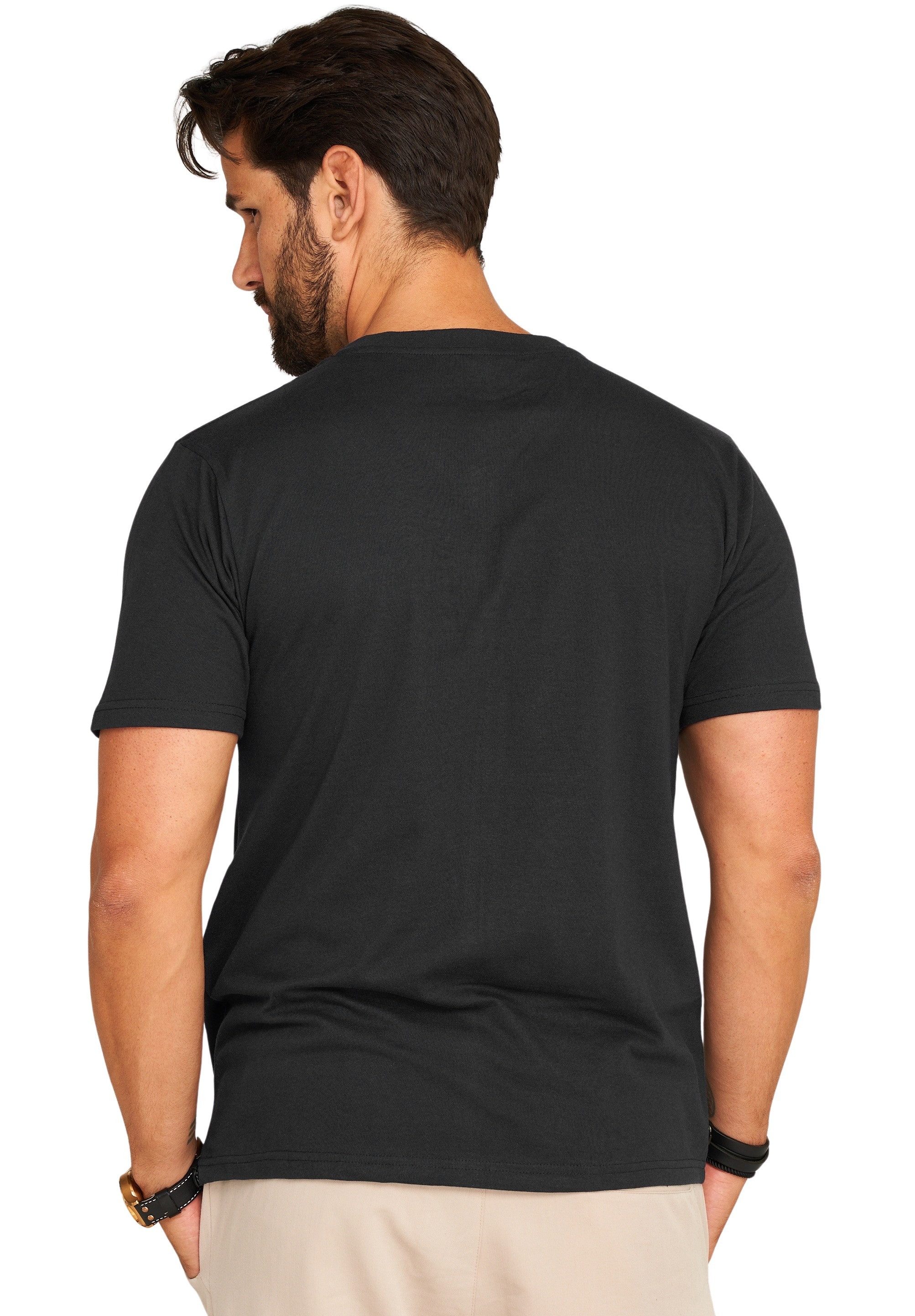 DAILY COTTON T-Shirt BASETEEV (Packung, 3er-Pack) Herren Basic Kurzarm Shirt V-Neck V-Ausschnitt