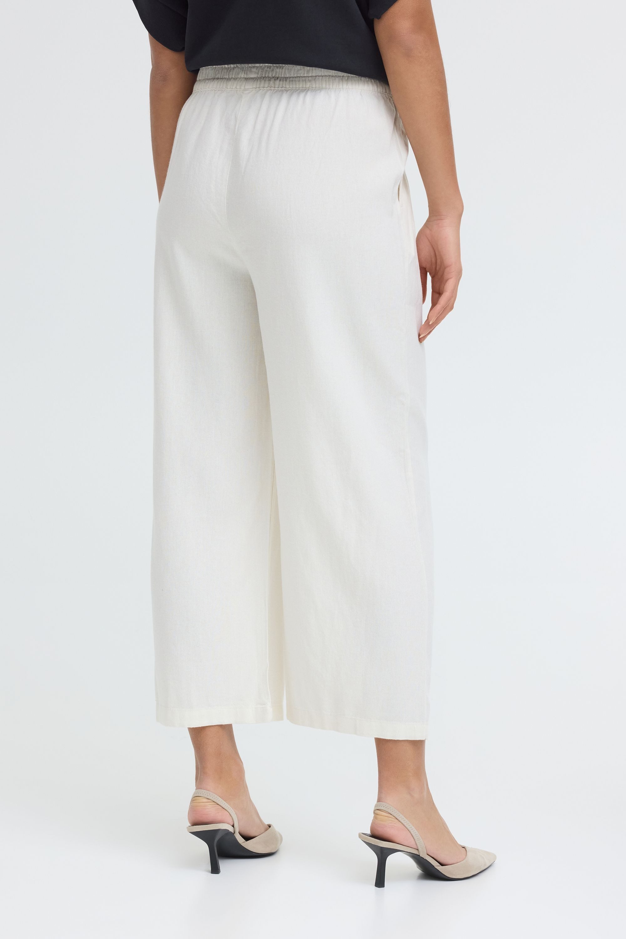OXMO Loungehose OXNInna Leichte Cropped Hose 3/4 - Loose Fit – Bild 4 von 5