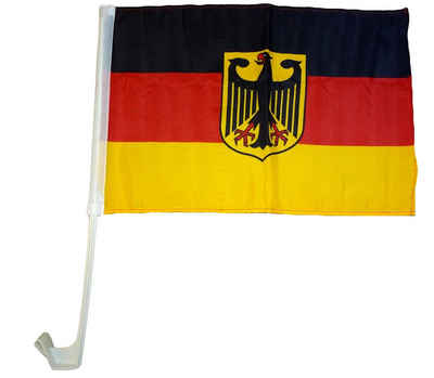 trends4cents Flagge Autoflagge 30 x 40 cm Auto Flagge Fahne Autofahne Fensterflagge (Deutschland Adler), Autofahne
