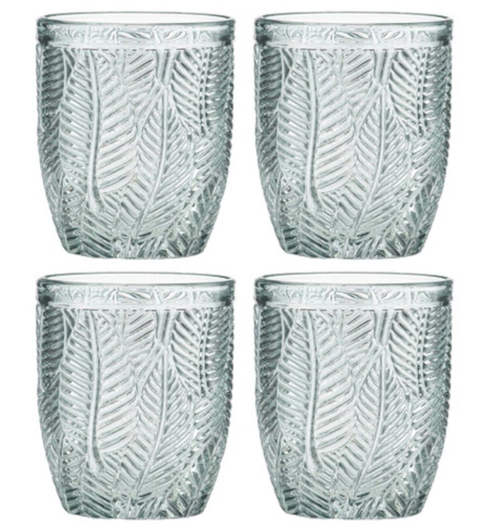 Ladelle Gläser-Set ARECA Wasserglas Jade Set4, Glas, Areca Jadeite 4pk Glass Tumbler 8.4x8.4x10cm