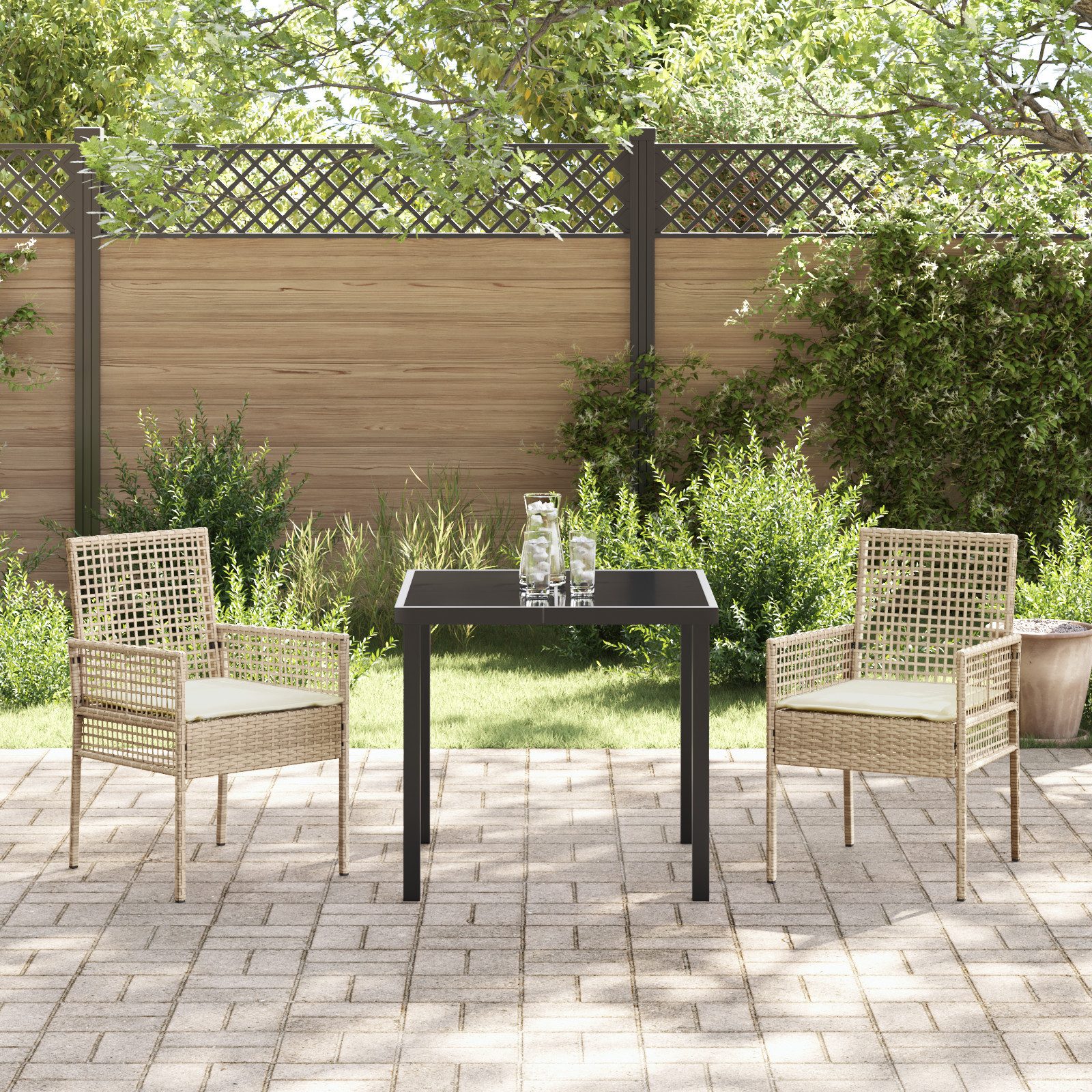 vidaXL Gartenstuhl Gartenstühle 2 Stk. mit günstig online kaufen