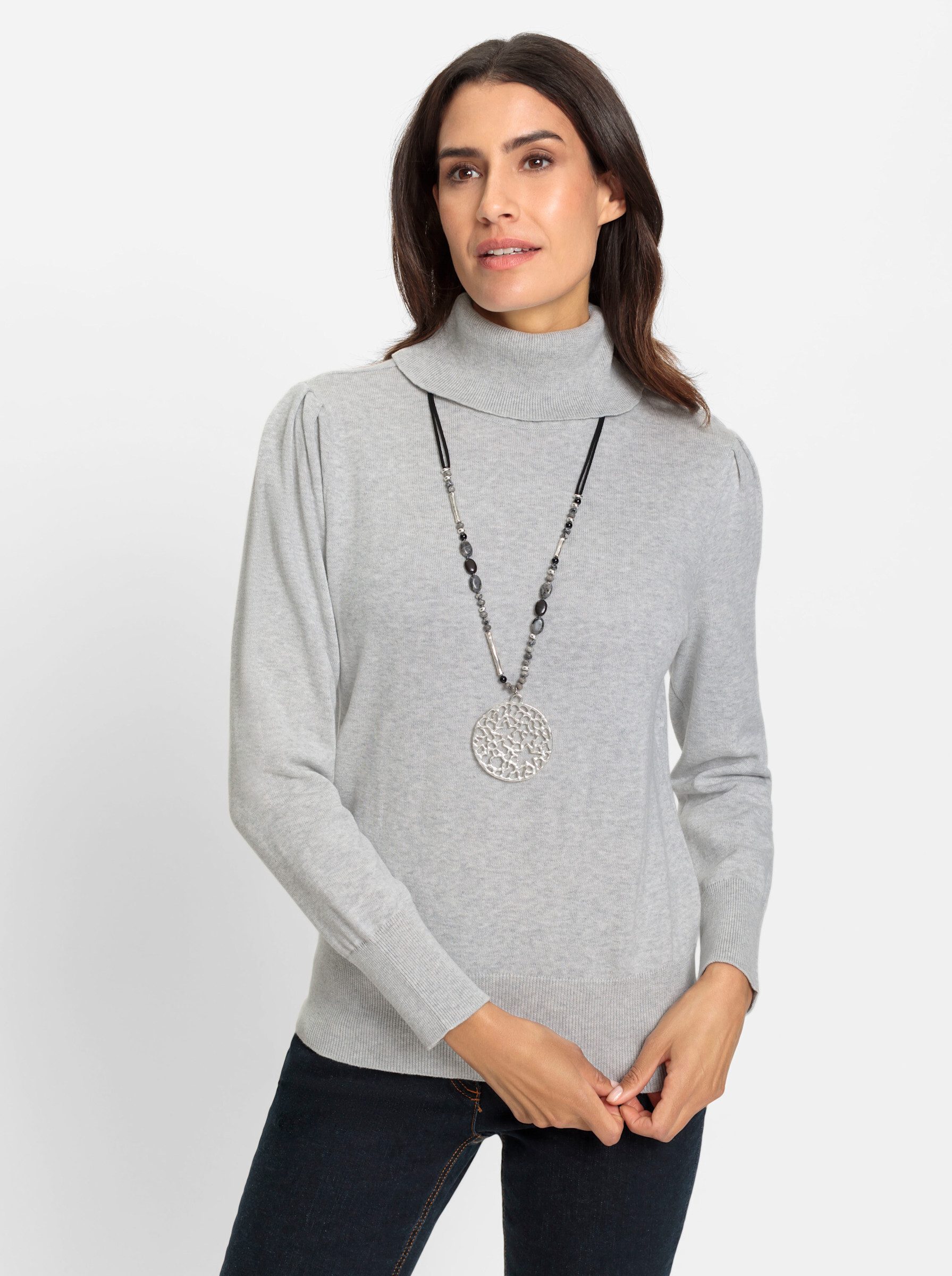 Strickpullover Pullover Langarm Feinstrick, Jersey