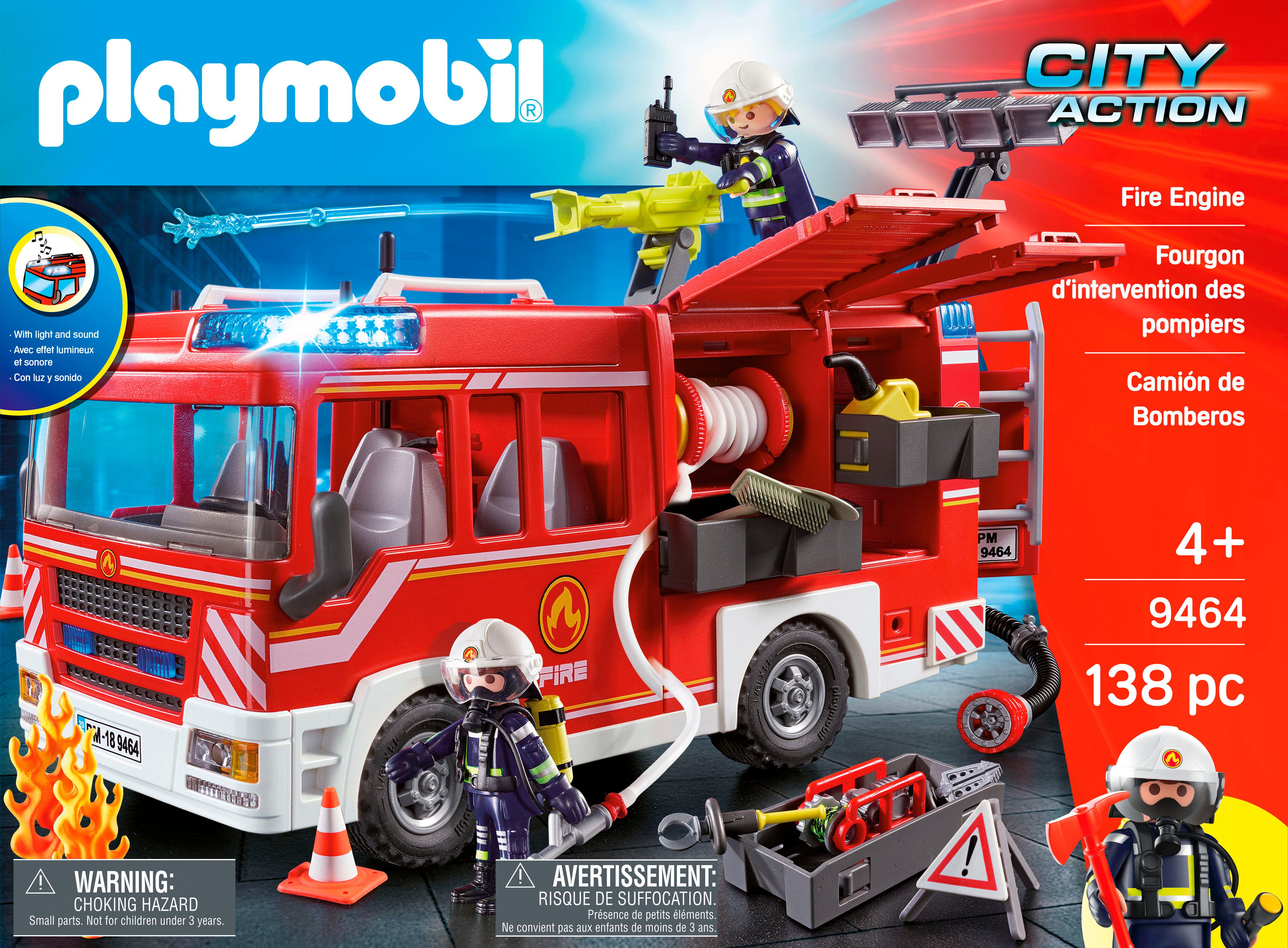 Playmobil® Feuerwehr-Rüstfahrzeug (9464), My Action Heroes Konstruktions-Spielset, Made in Germany