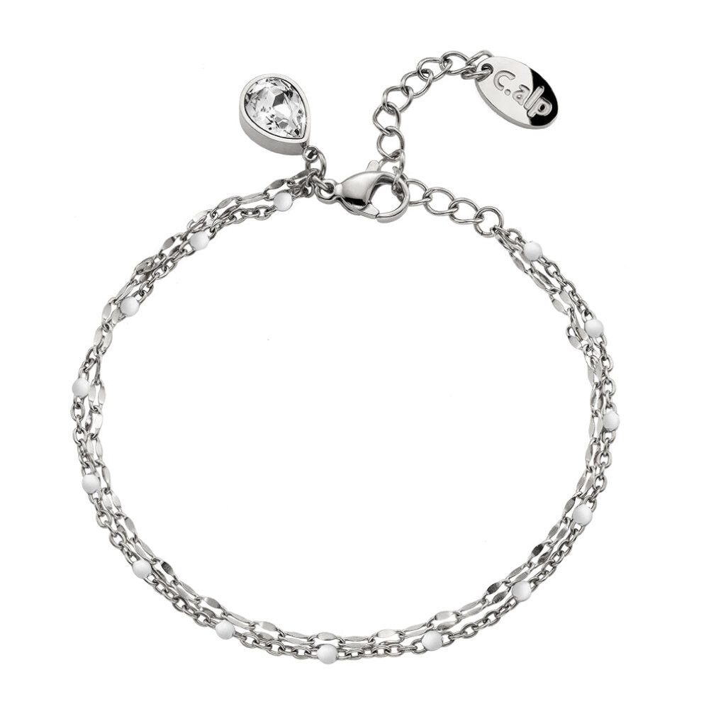 Crystalp Jewellery Armband Stylový dvojitý náramek z oceli Vibe 22241.E