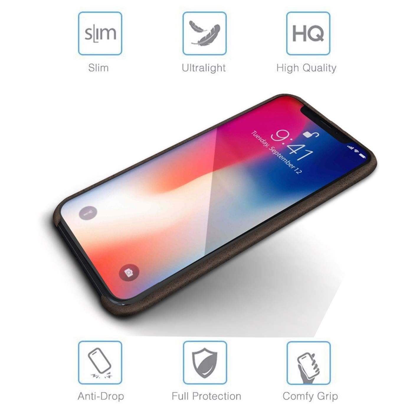 CoolGadget Handyhülle Backcover Schutzhülle für Apple iPhone XS Max 6,5 Zoll, Ultra Slim Handy Hülle für iPhone XS Max Case Bumper