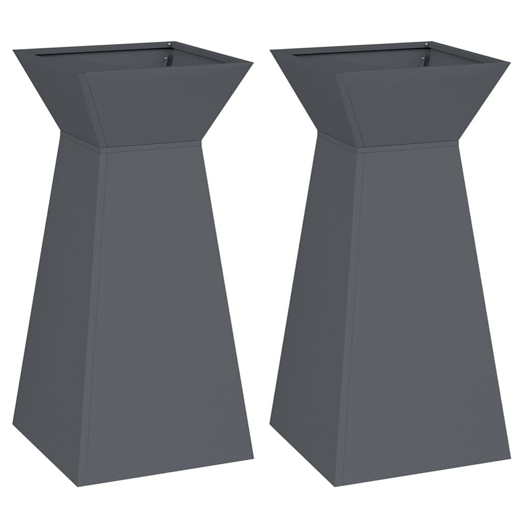 vidaXL Blumentopf Säulen Pflanzer 2 pcs günstig online kaufen
