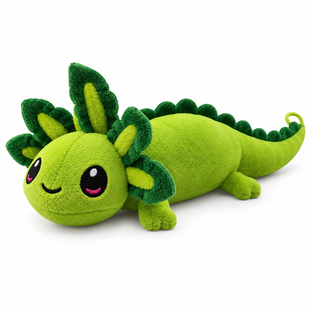 Jafri Toys Kuscheltier Axolotl Kuscheltier Echse Molch Figur Plüsch XL 40 cm Püsch grün (Set, 1-St., Geschenk-Set), Weiches Plüsch Plüschtier Figur Wassertier Geschenke für Kinder