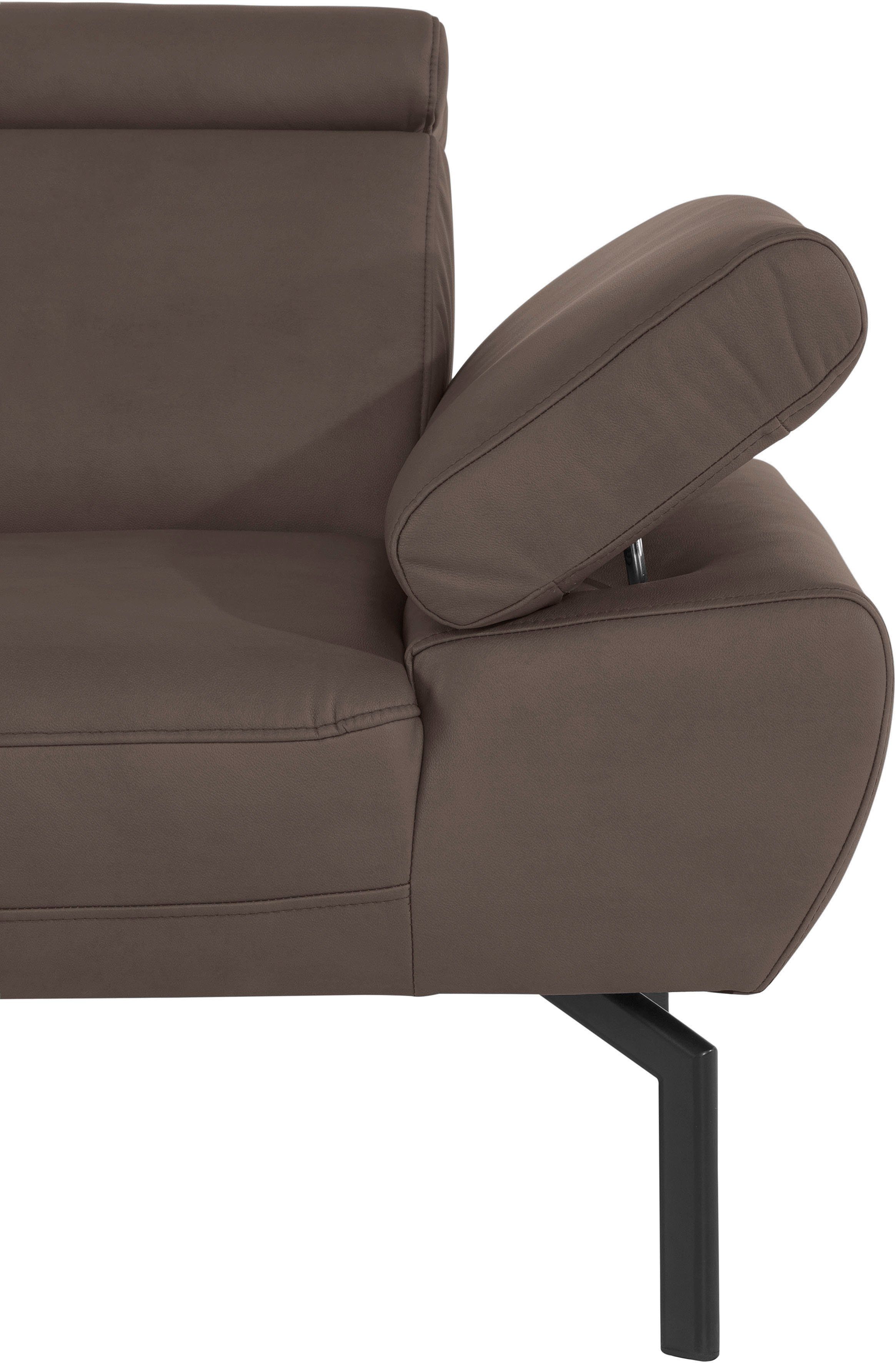 Lederoptik Luxus-Microfaser 2,5-Sitzer Rückenverstellung, in Luxus, mit Style wahlweise Places of Trapino