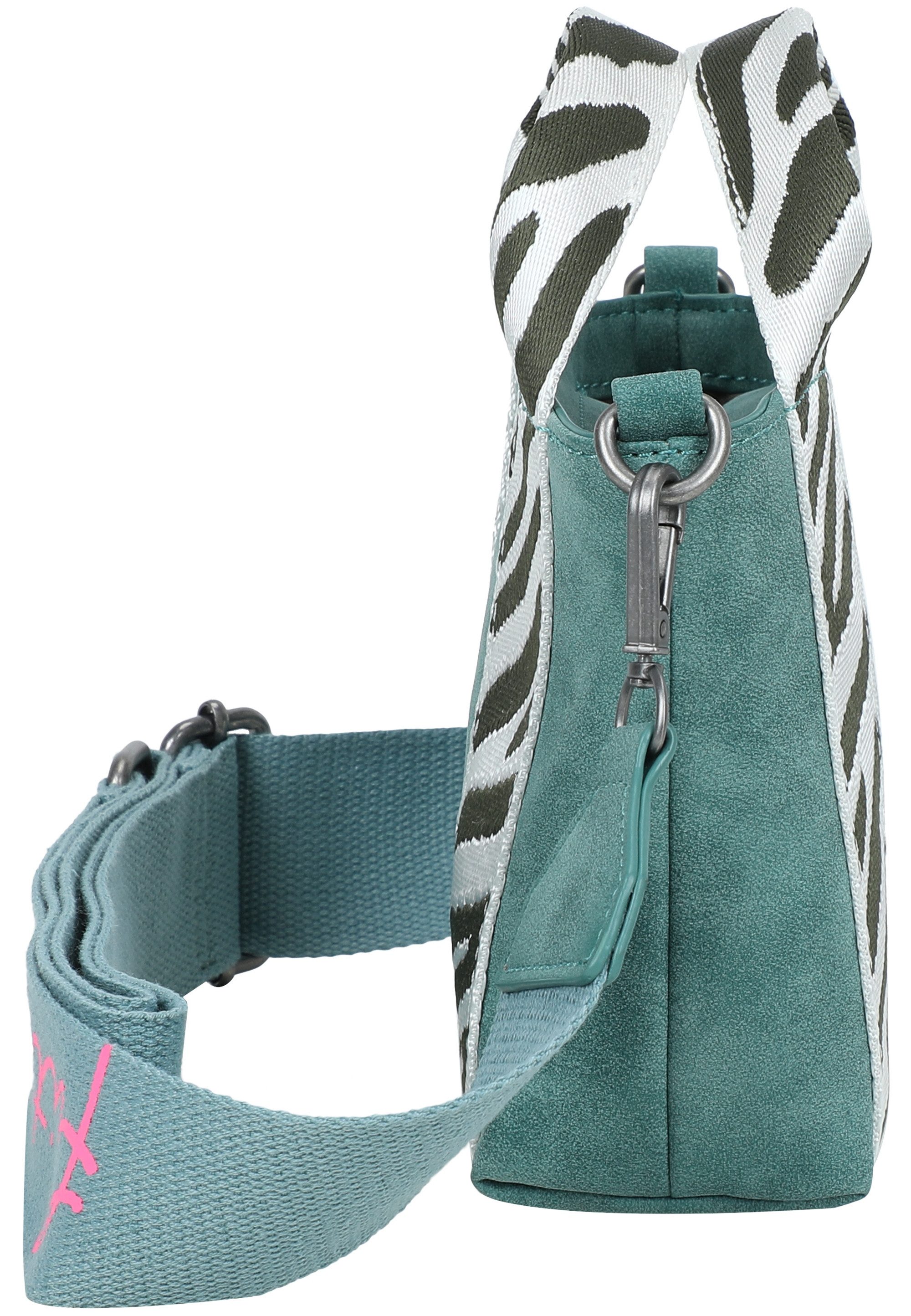 Fritzi aus Preußen Schultertasche Fritzi Bini Jive Blackini, mit breiten Webbing-Schulterriemen