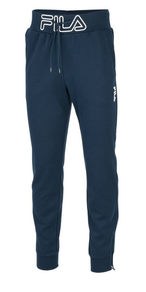 Fila Jogginghose Sweatpants Leo (elastischer Bund mit Kordelzug) lang peacoatblau