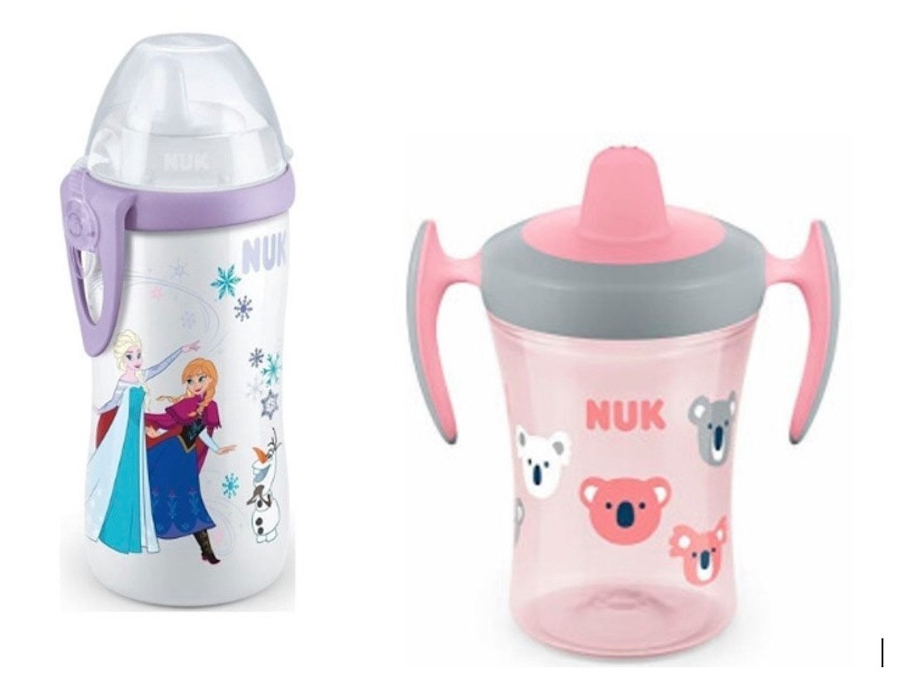 NUK Trinklernbecher NUK "Die Eiskönigin" Elsa Active Becher mit Trainer Cup Vorteilset