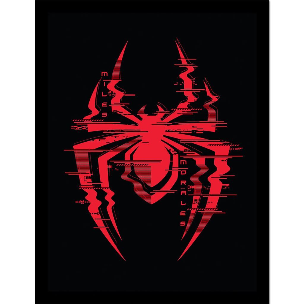 Spiderman Bild mit Rahmen Spider, Kunstdruck Marvel Comics