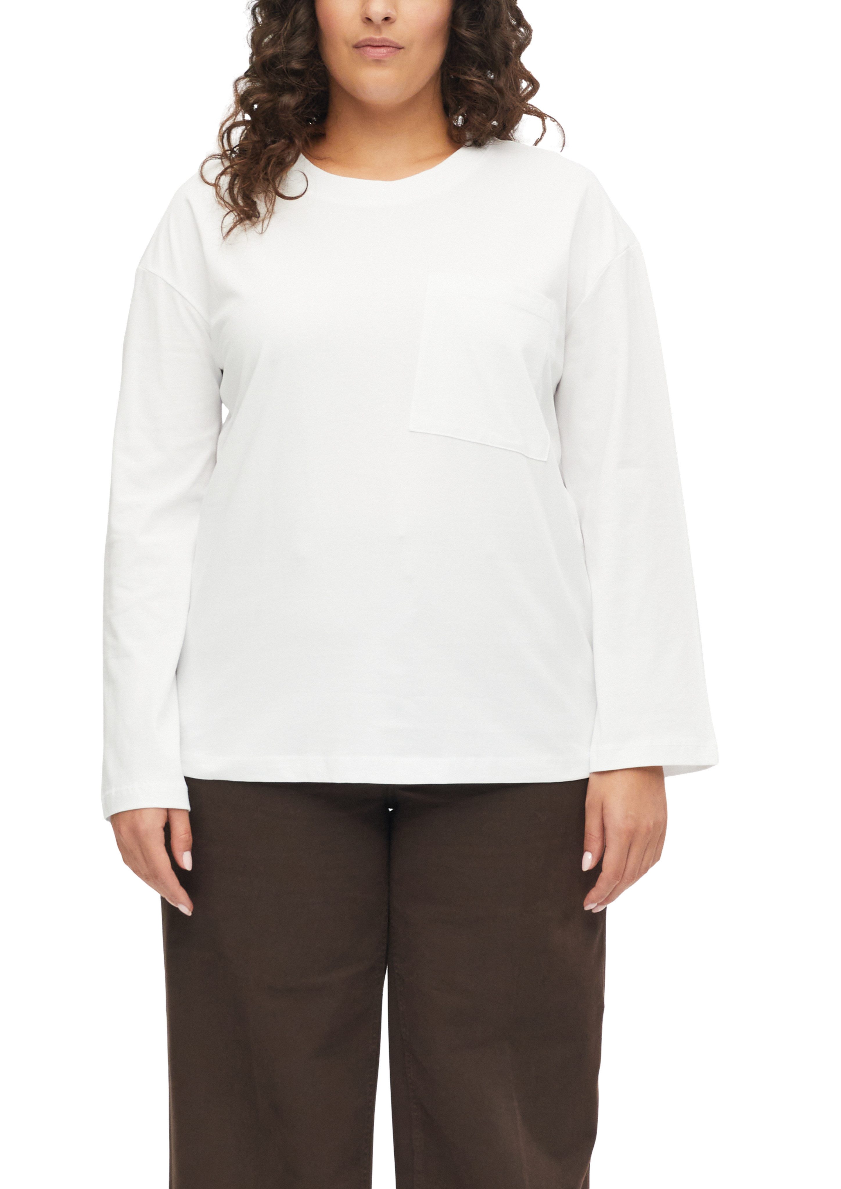 s.Oliver CURVE Langarmshirt mit Rundhals / Große Größen