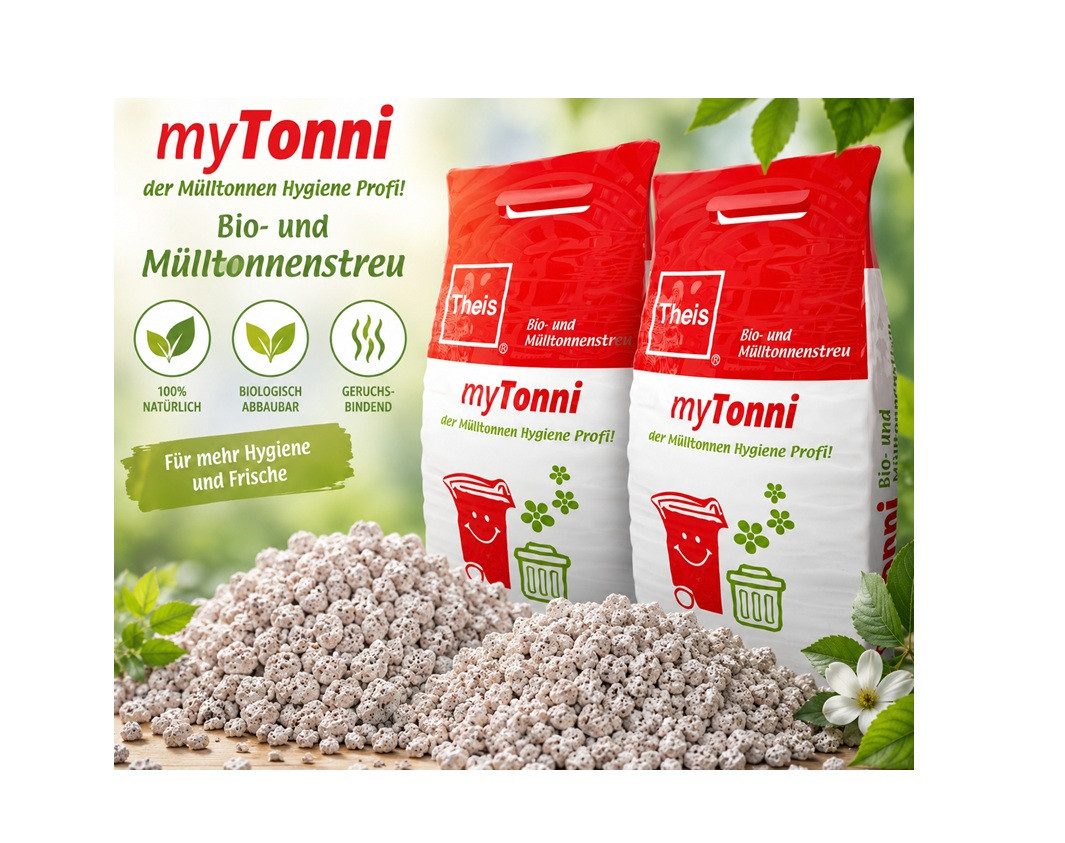 Theis Mülleimer Theis myTonni Bio- & Mülltonnenstreu 2x 10 Liter Mülltonnenpulver