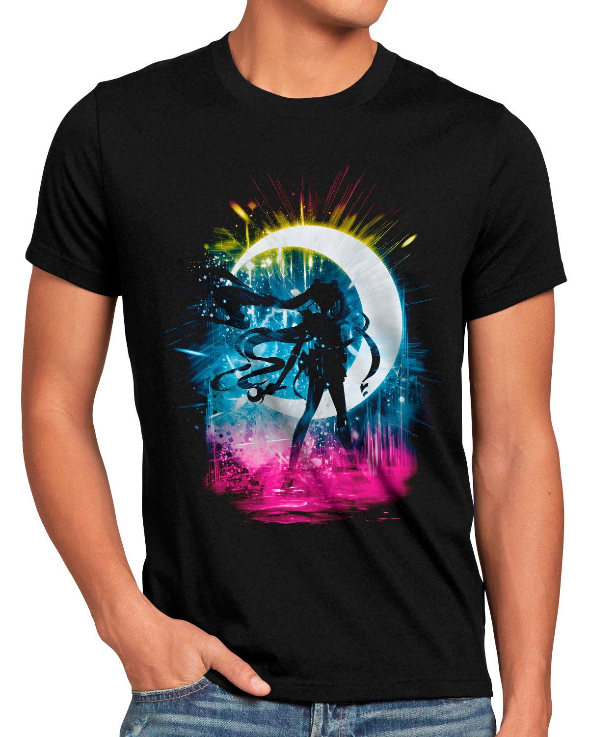 moon manga Storm cosplay Sailor sailor Herren style3 Print-Shirt anime T-Shirt crystal