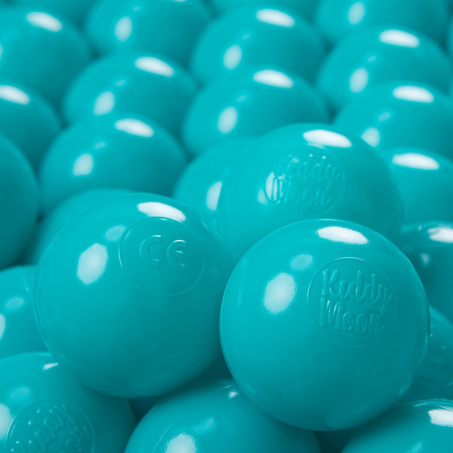 KiddyMoon Bällebad-Bälle ZK6 (Baby Plastikbälle Spielbälle, 300-St), Made in Europe