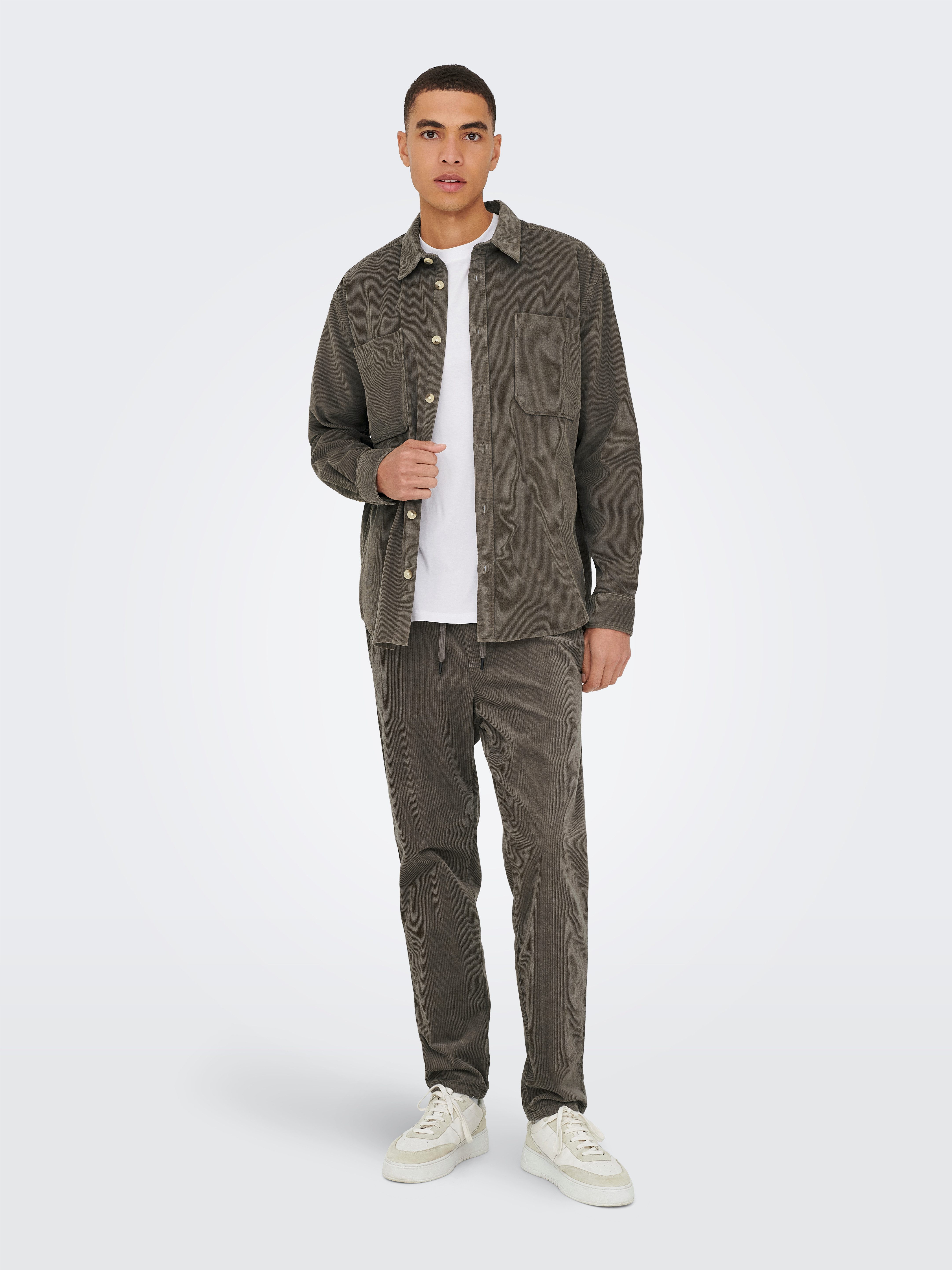 ONLY & SONS Cordschlupfhose ONSLINUS TAP CORDUROY 0185 PANT NOOS Baumwollmischung, regular fit