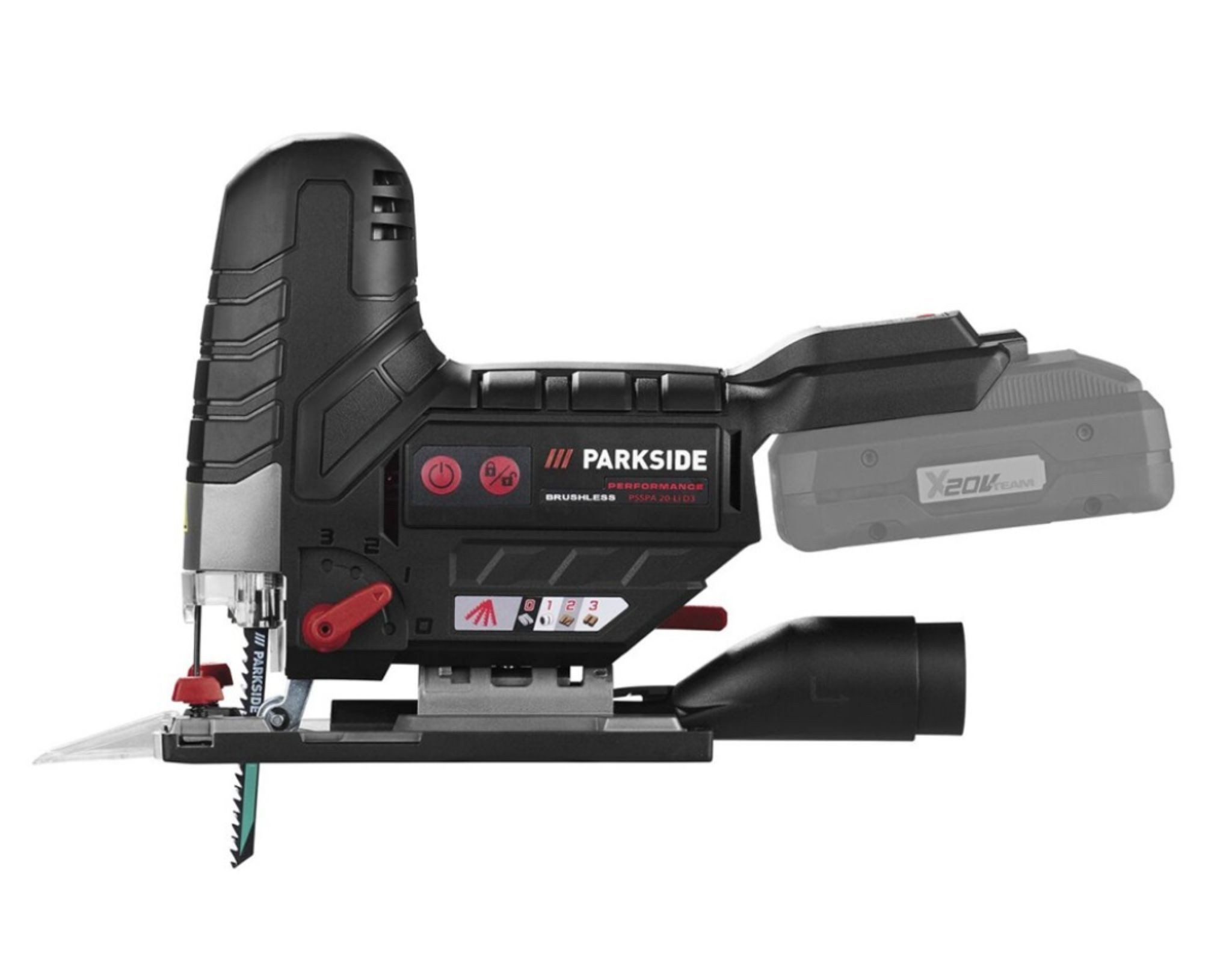 Parkside Pendelhubstichsäge PARKSIDE 20 V Akku-Stichsäge Säge PSSPA 20-Li D3 ohne Akku und Ladeger