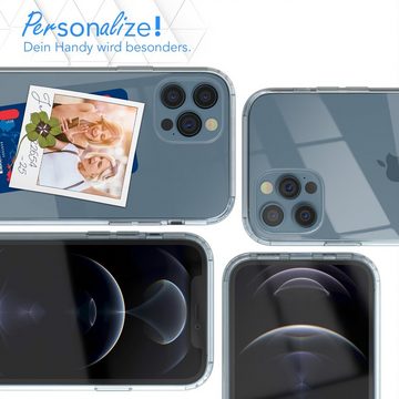EAZY CASE Handyhülle Crystal Case für Apple iPhone 12 / iPhone 12 Pro 6,1 Zoll, Schutzhülle Kameraschutz Silikonhülle Transparent Handyhülle Slimcover