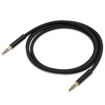 Cadorabo 1m - 3m Audio-Kabel, (2 cm), Aux Kabel 3.5mm Audio Kabel