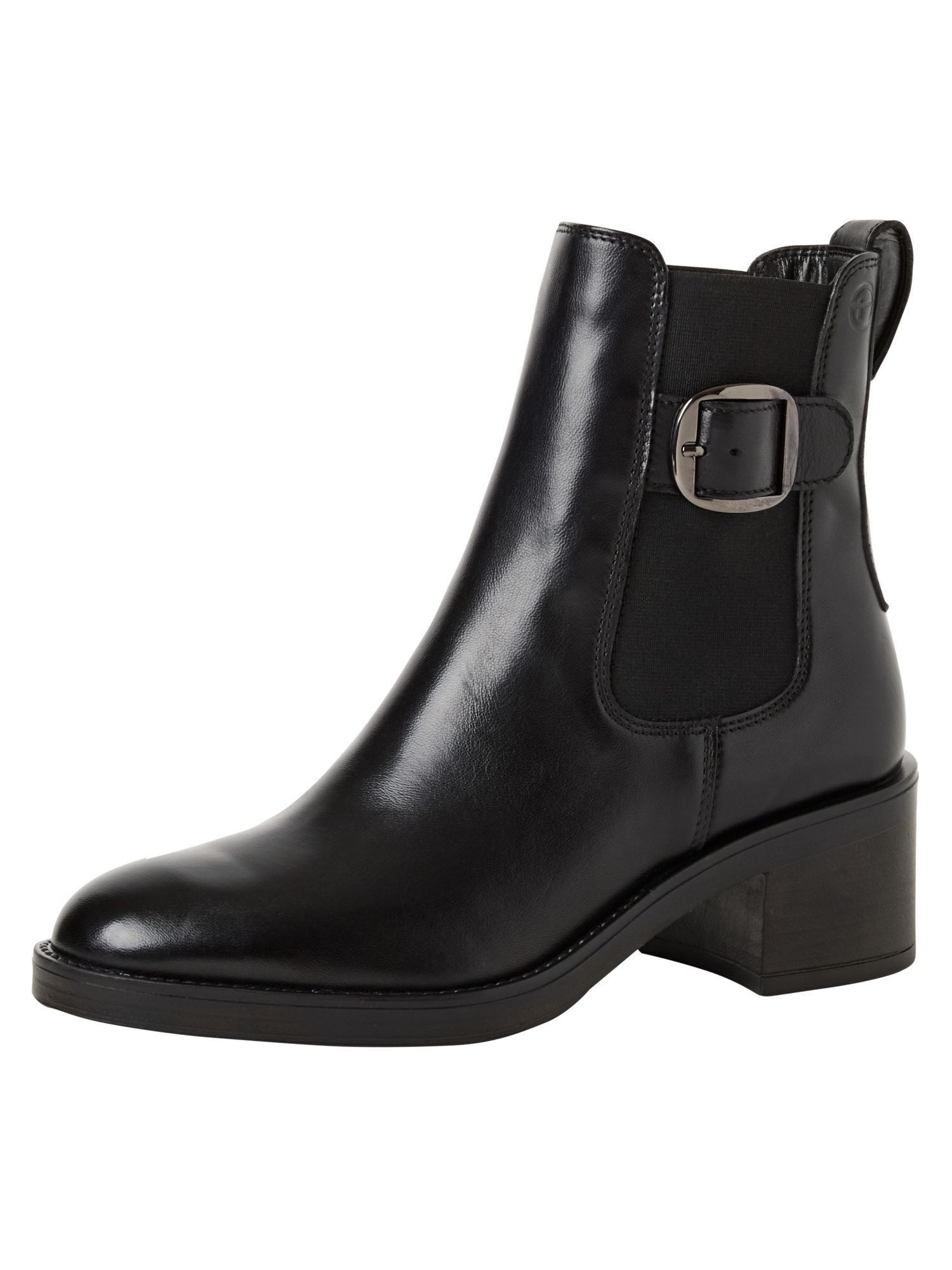 Tamaris TOUCH-IT aus Leder Blockabsatz 1-25307-45 Chelseaboots TOUCH-IT